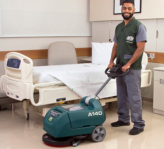 A140 Lavadora compacta de operação a pé alt 5