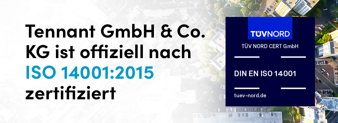 Tennant Company erhält ISO 14001-Zertifizierung für Umweltmanagement