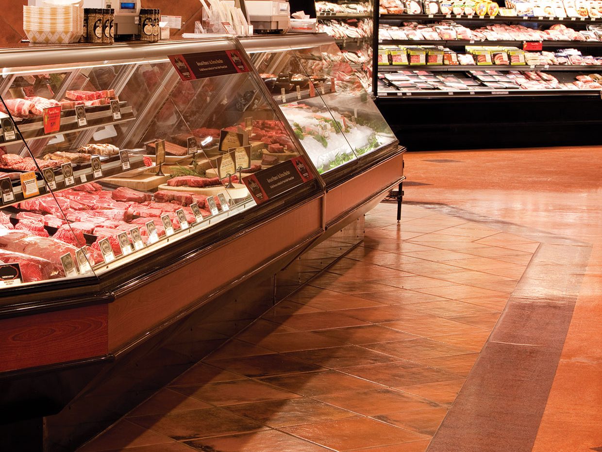 Clean Grocery Store Floor