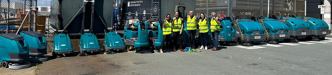 Tennant equipment fleet at Brisbane Airport - Trident Services