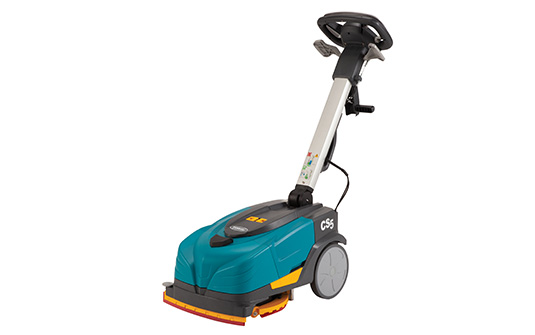 Small walk-behind scrubbers can clean in tight spaces like bathrooms, small retail stores or narrow hallways. 