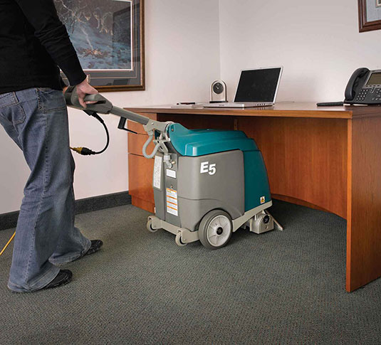 E5 Carpet Extractor cleaning in an office