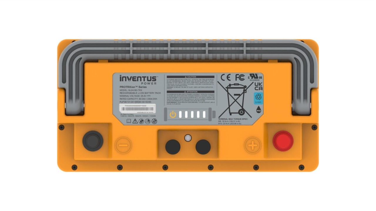 Lithium-Ion batteries Up View