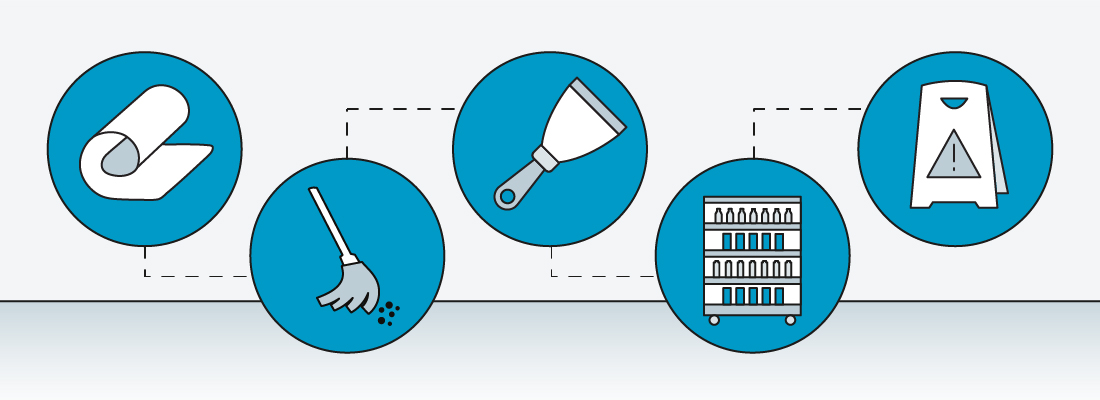 Commercial Floor Cleaning—How to Prepare Floors for Scrubbing