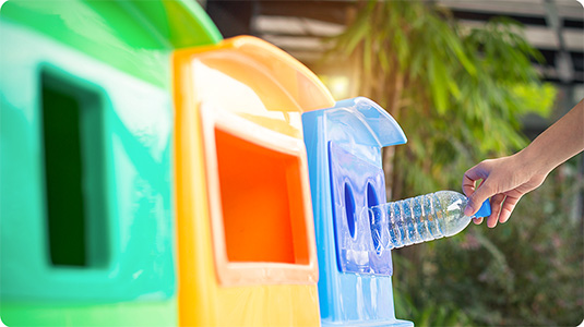 Keep Trash Bins in Handy Places