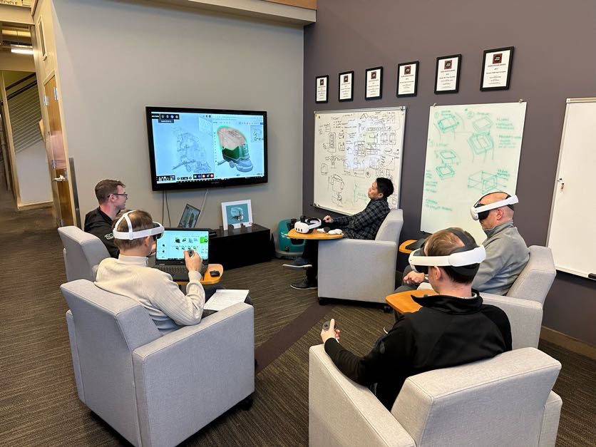 The Industrial Design team uses VR and AR technology to collaborate with teams across the globe.