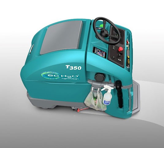 T350 Stand-On Scrubber with accessory clips