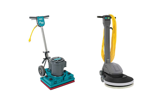 various floor pads used on floor machines, buffers and burnishers