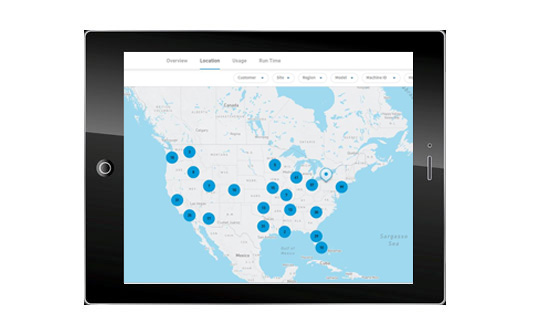 IRIS fleet management software portal for tracking floor cleaning machines
