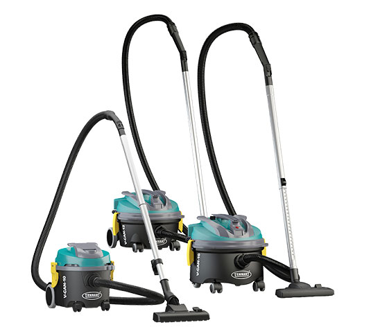 Tennant Dry Canister Vacuums V-CAN-10, V-CAN-12, V-CAN 16