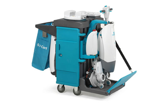 iCart with imop and supplies and equipment