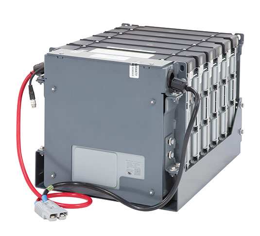 Batteries au lithium-ion disponibles sur certains équipements de nettoyage Tennant.