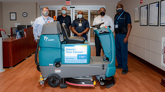 メリーランドの病院、ロボット型フロアスクラバーで作業のクリーン化と再配置を強化 - T7AMR ケーススタディ